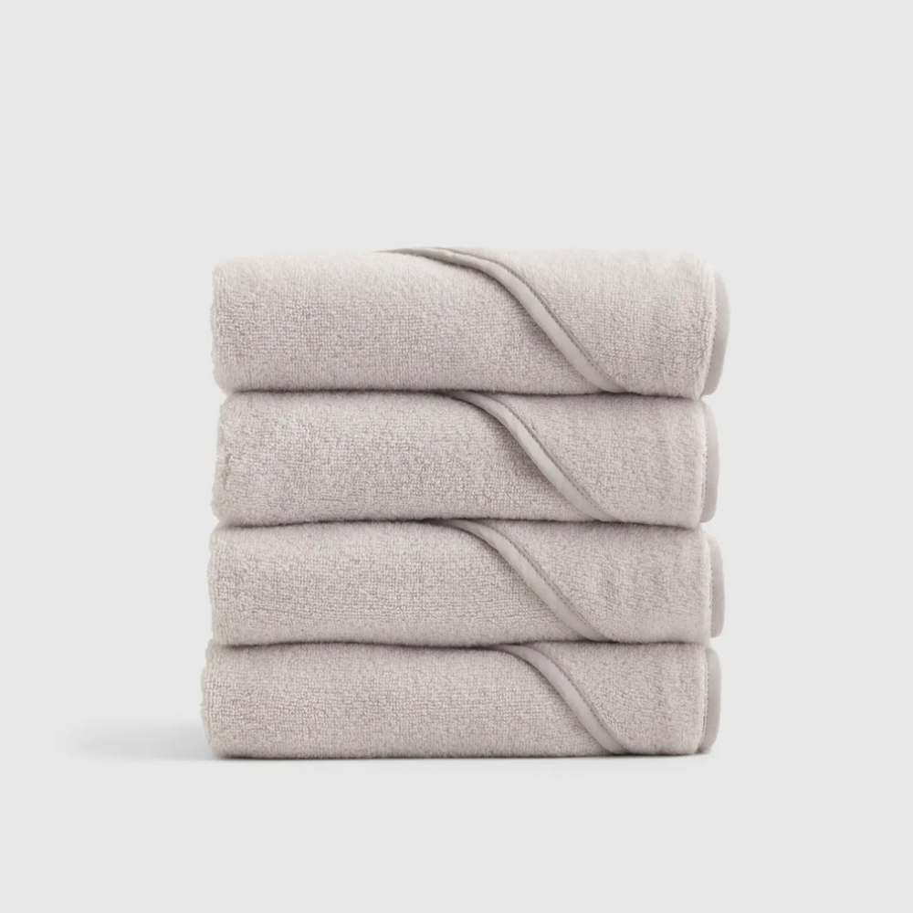 NWT! Quince Organic Cotton Gray Hooded Bath Towel Set Of 4! Baby (902)